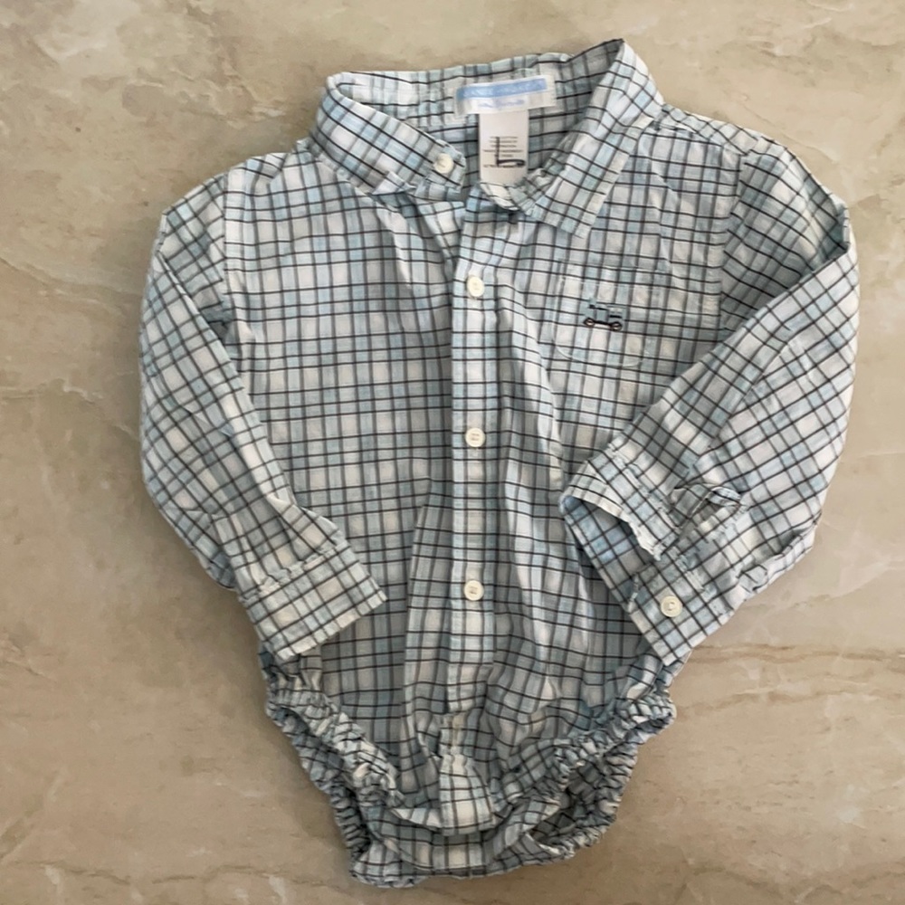 Janie and Jack Boys Dress Shirt Onesie